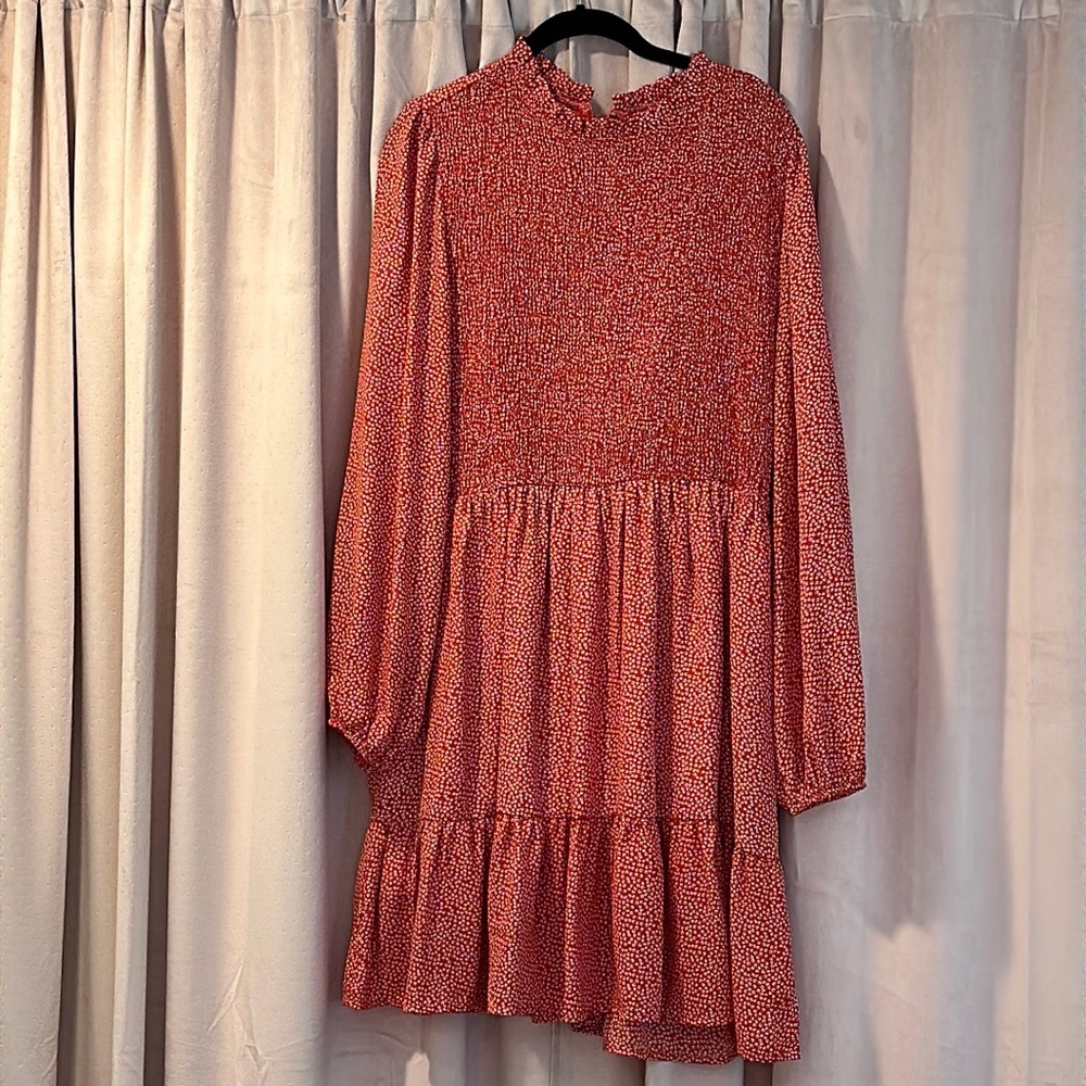 Burnt orange fall dress size XL